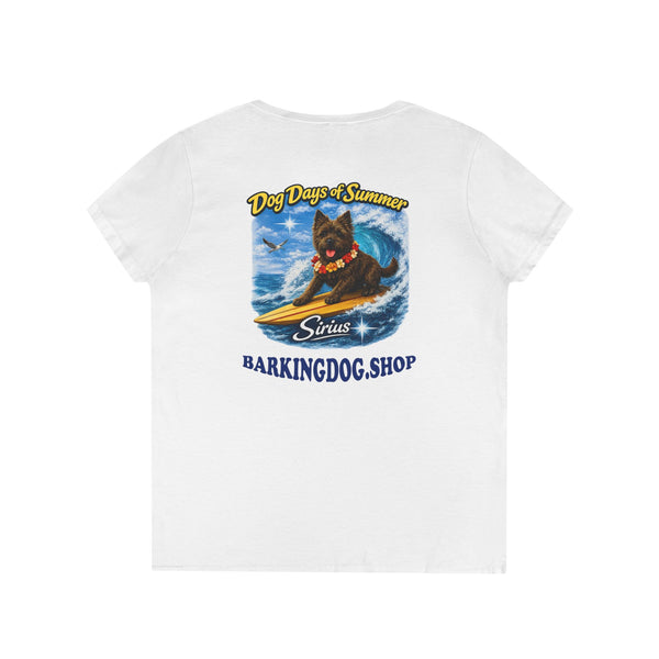 Cairn Terrier Surfboard T Shirt Dog Days Of Summer Beach Dog Lover Graphic Tee Wag On BarkingDog Shop