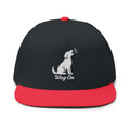 Embroidered Wag On Dog Lovers Flat Bill Cap