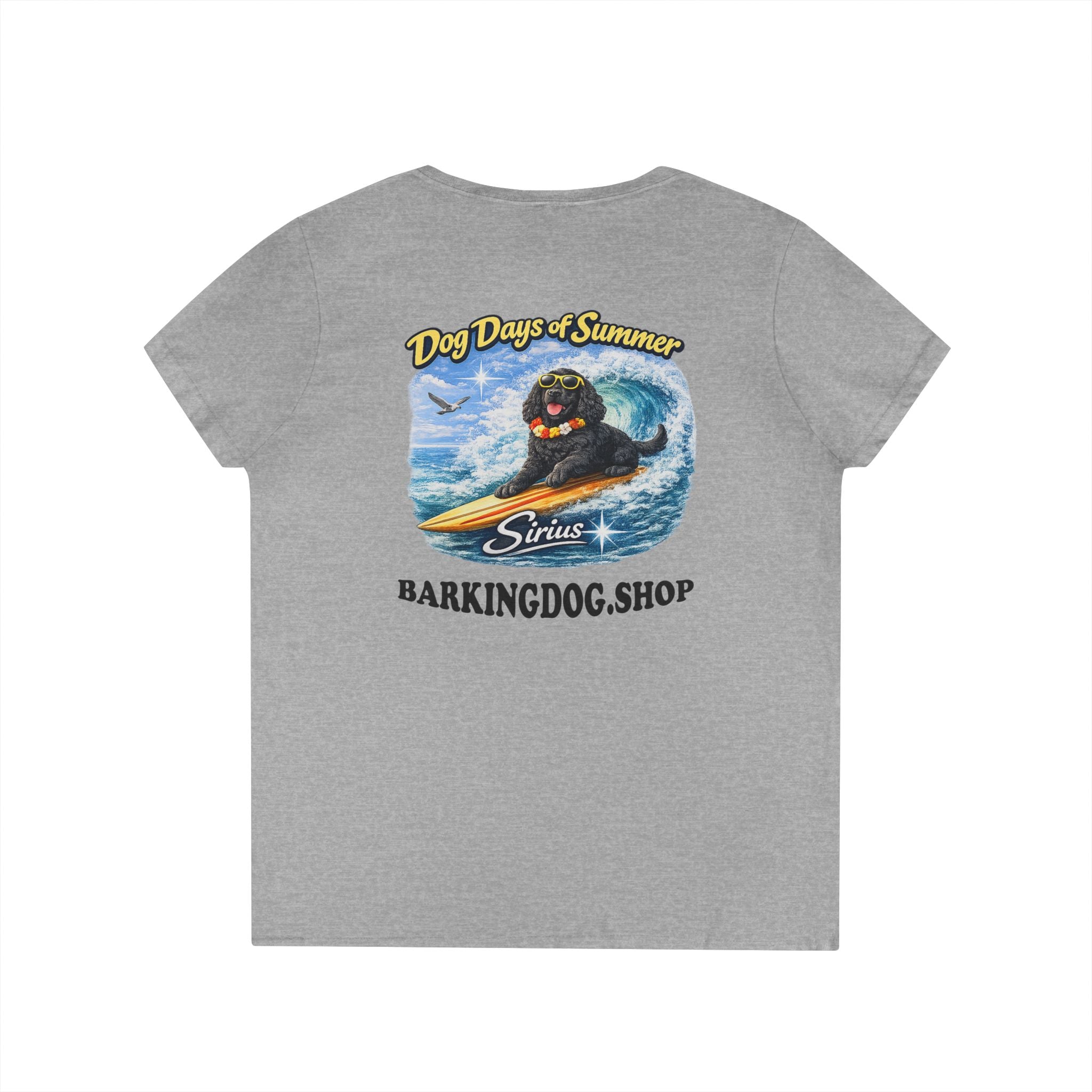 Cocker Spaniel Dog Surfboard T-Shirt Wag On™ Dog Days of Summer