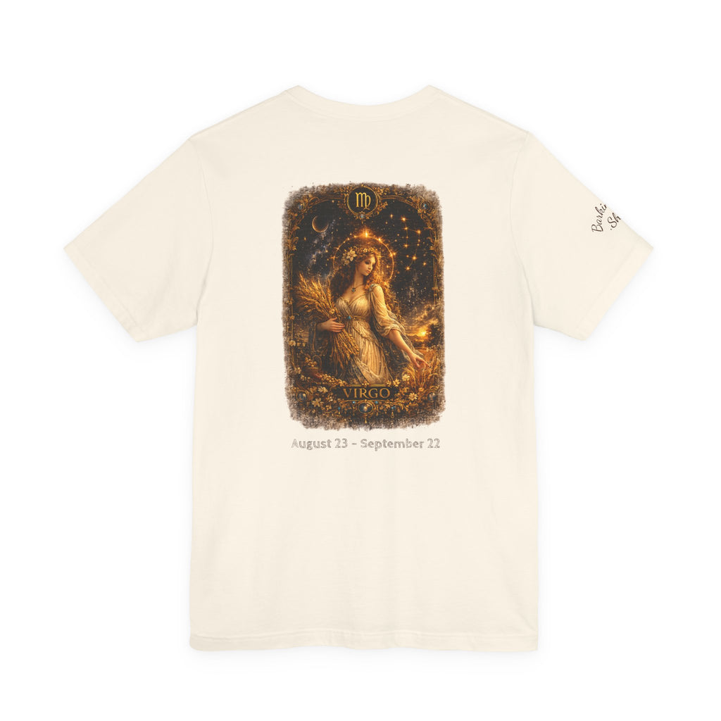 Virgo Zodiac Tee — Illustrated Virgo Goddess Astrology T-Shirt