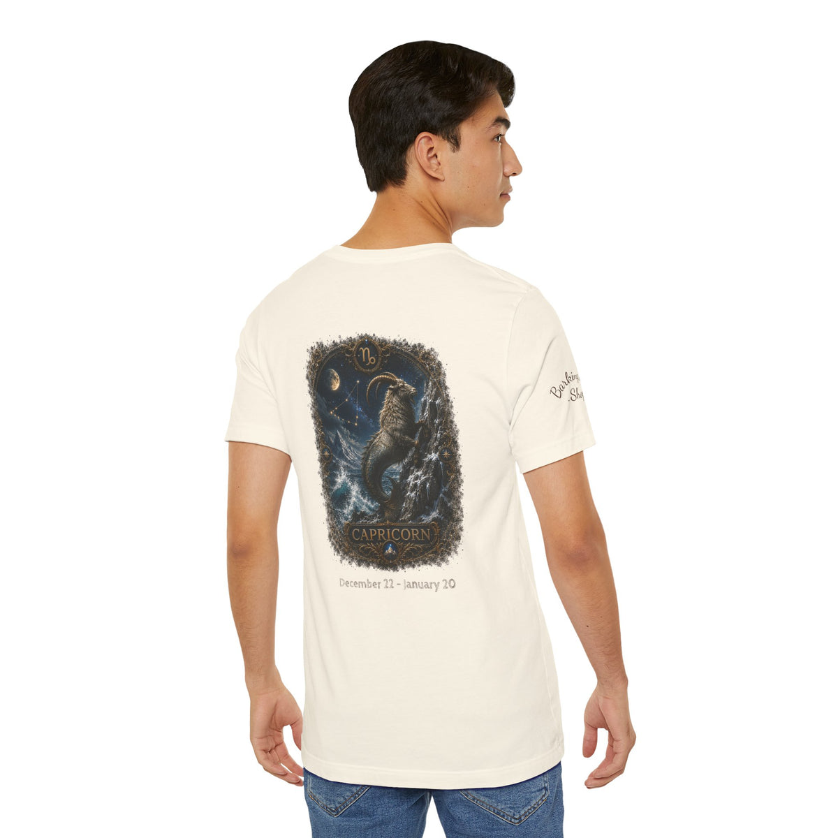 Capricorn Zodiac T-Shirt — Mythic Sea Goat Astrology Tee