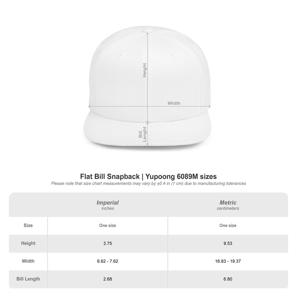 Copy of Wag On Snapback Hat — Embroidered Howling Dog Flat Bill Cap