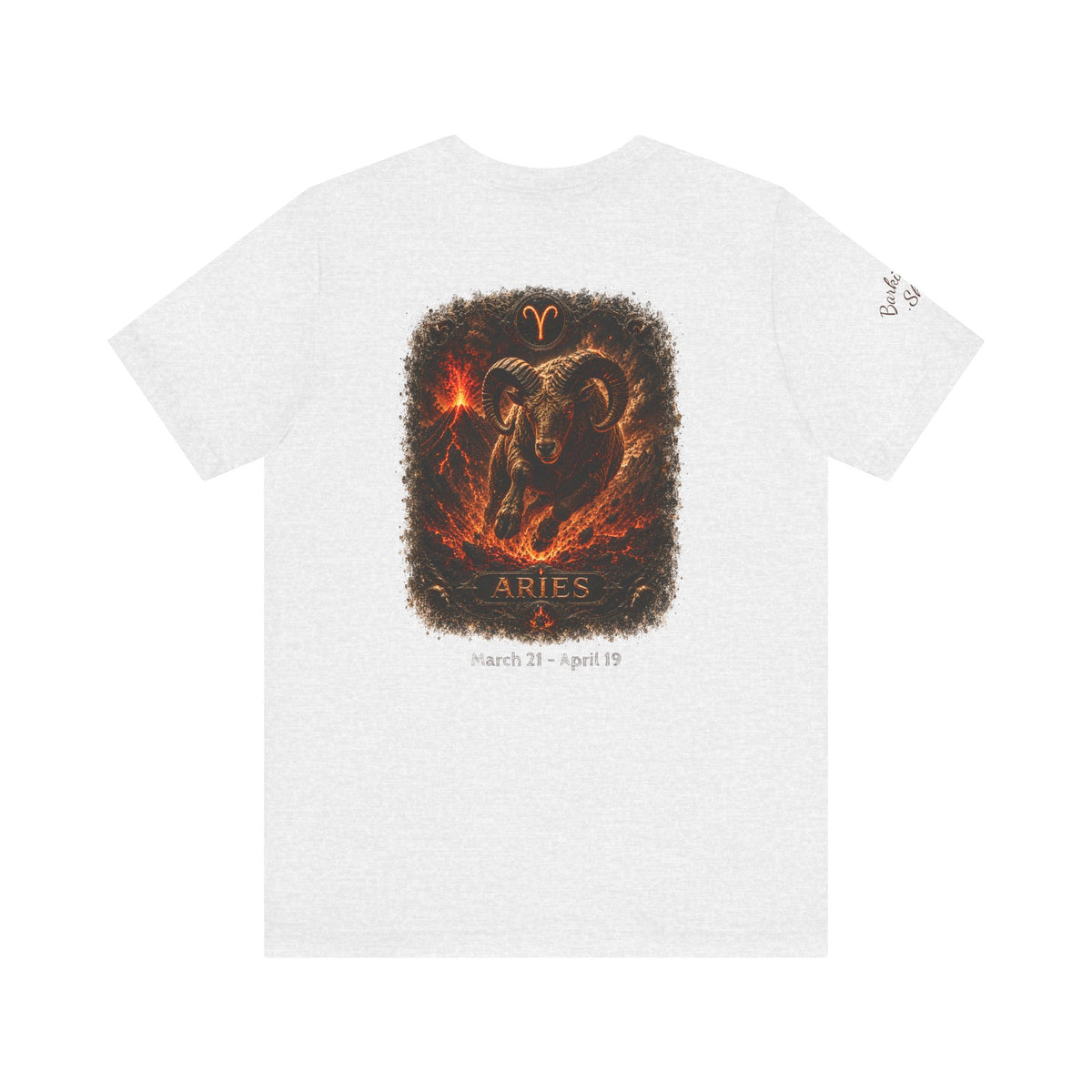 Aries Fire Ram Zodiac T‑Shirt — Bold Astrological Graphic Tee
