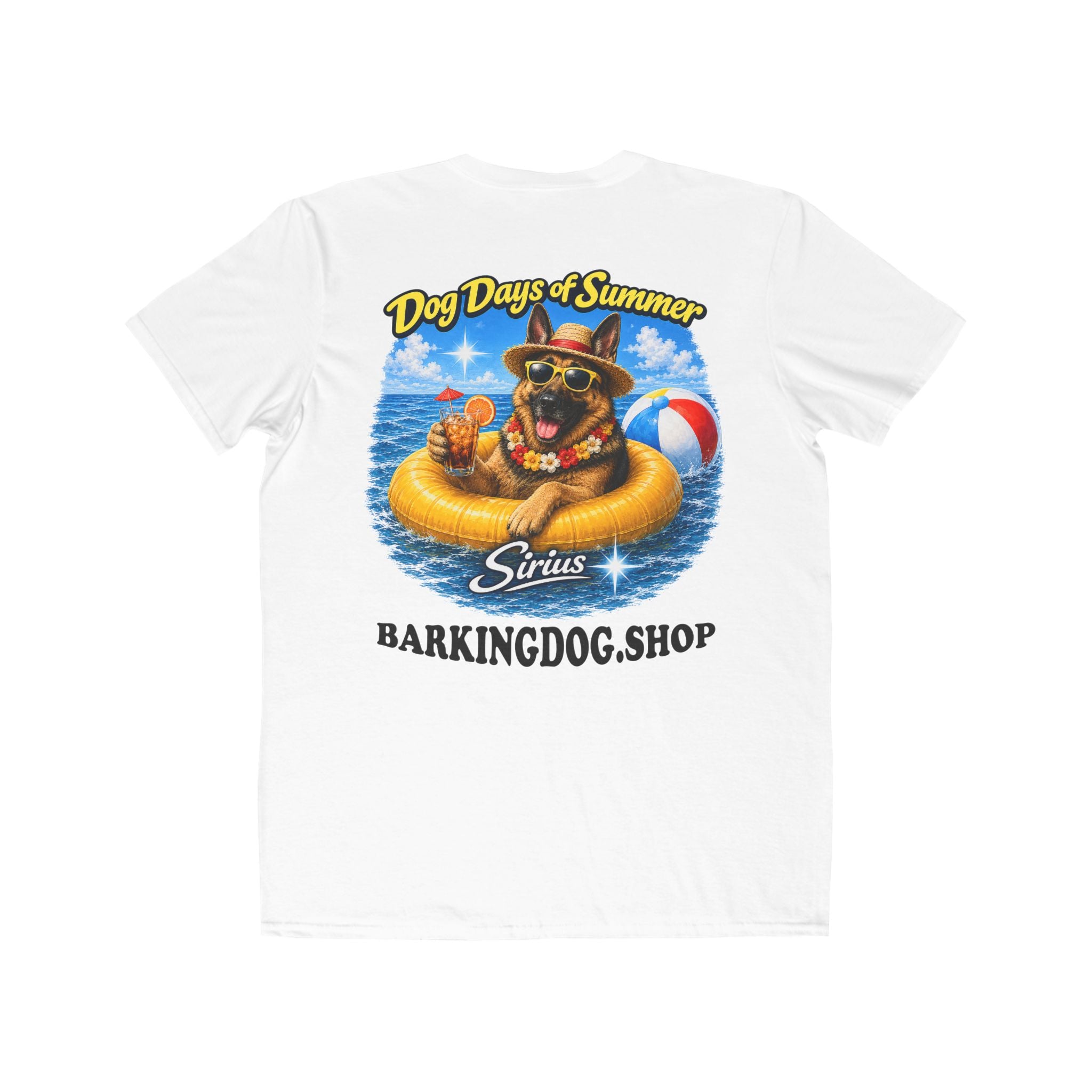 German Shepherd Inner Tube T-Shirt Wag On™ Dog Days of Summer