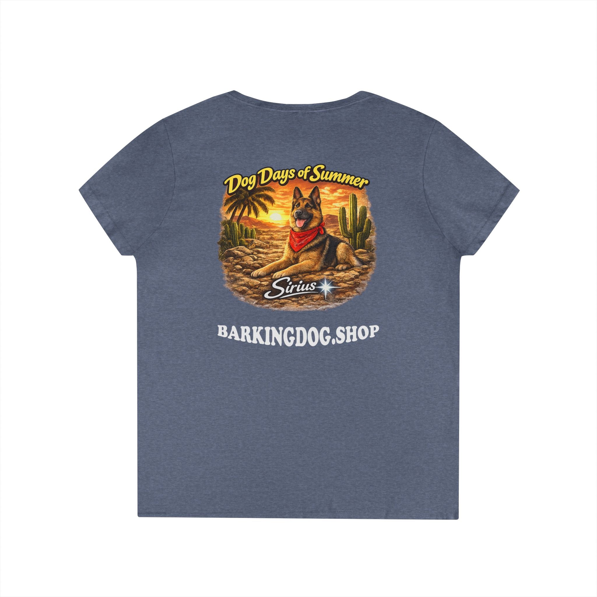 German Shepherd Dog Cactus T-Shirt Wag On™ Dog Days of Summer