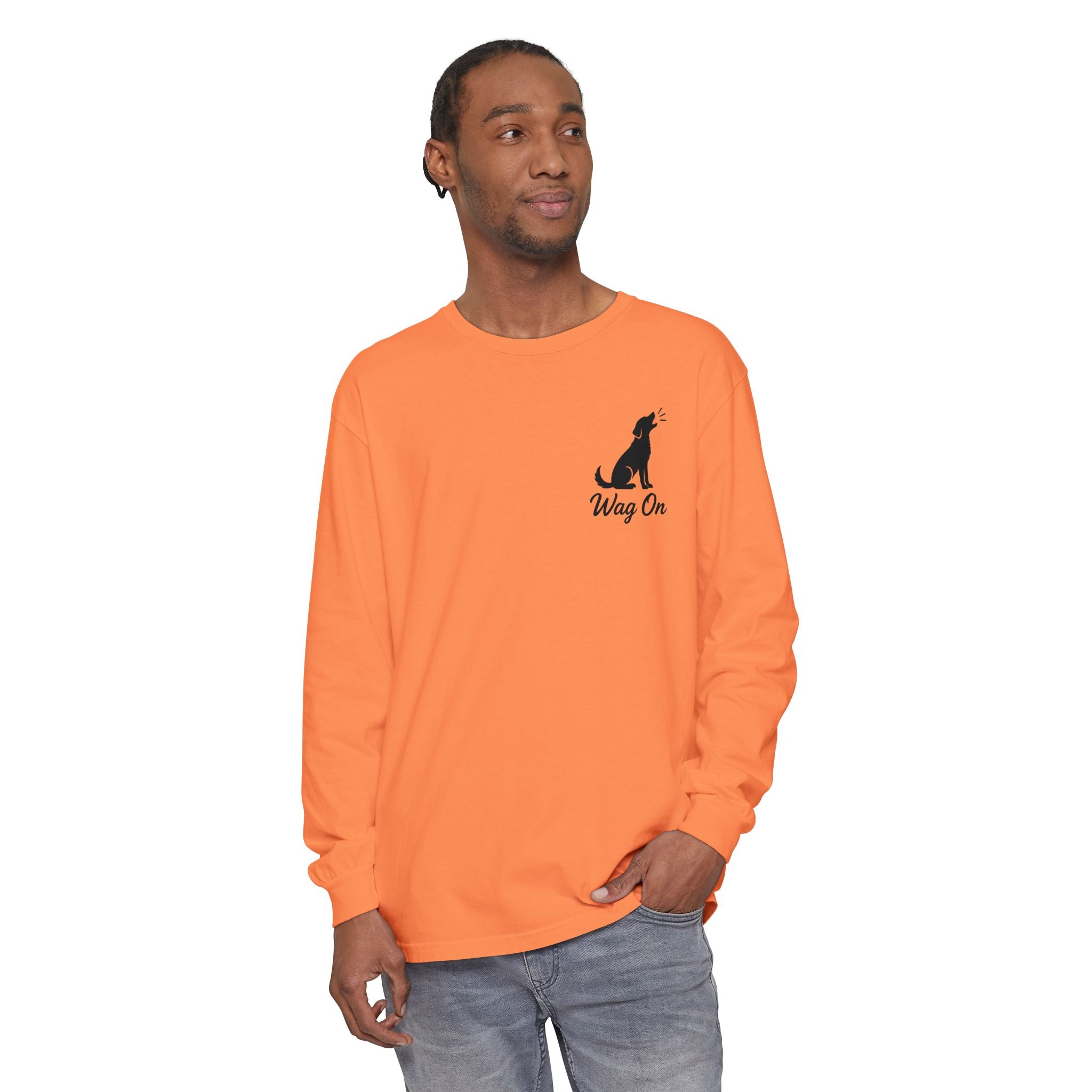 Freedom 250 Grand Prix Long Sleeve T-Shirt — "Wag On" Dog Rally Race Tee
