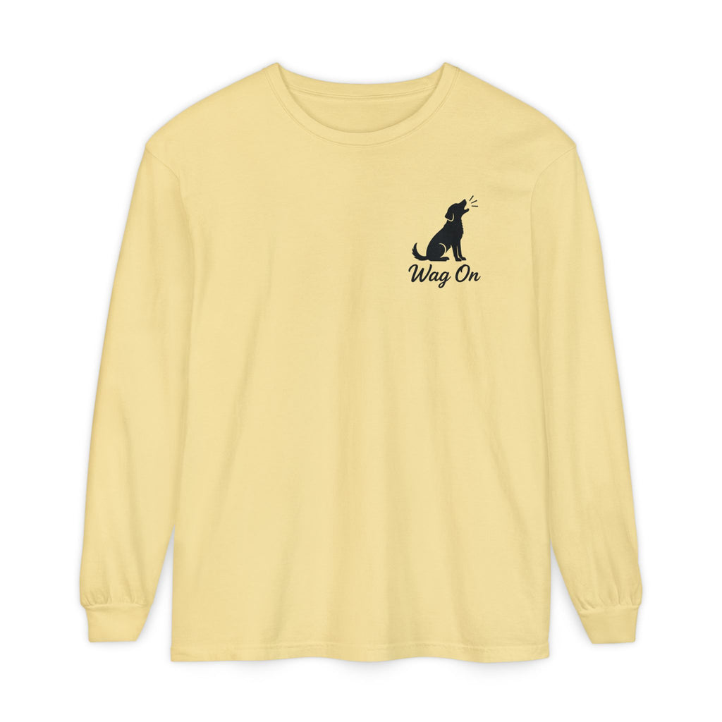 Freedom 250 Grand Prix Long Sleeve T-Shirt — "Wag On" Dog Rally Race Tee
