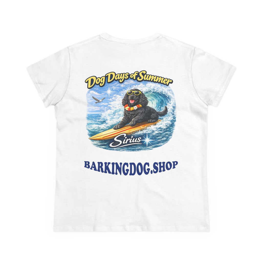 Cocker Spaniel Dog Surfboard T-Shirt Wag On™ Dog Days of Summer