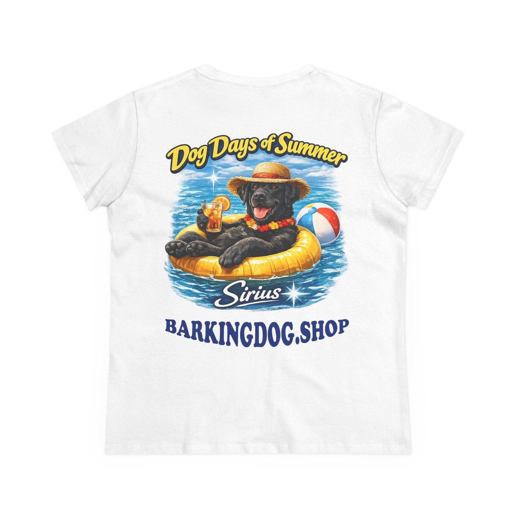 Black Labrador Dog Inner Tube T-Shirt Wag On™ Dog Days of Summer