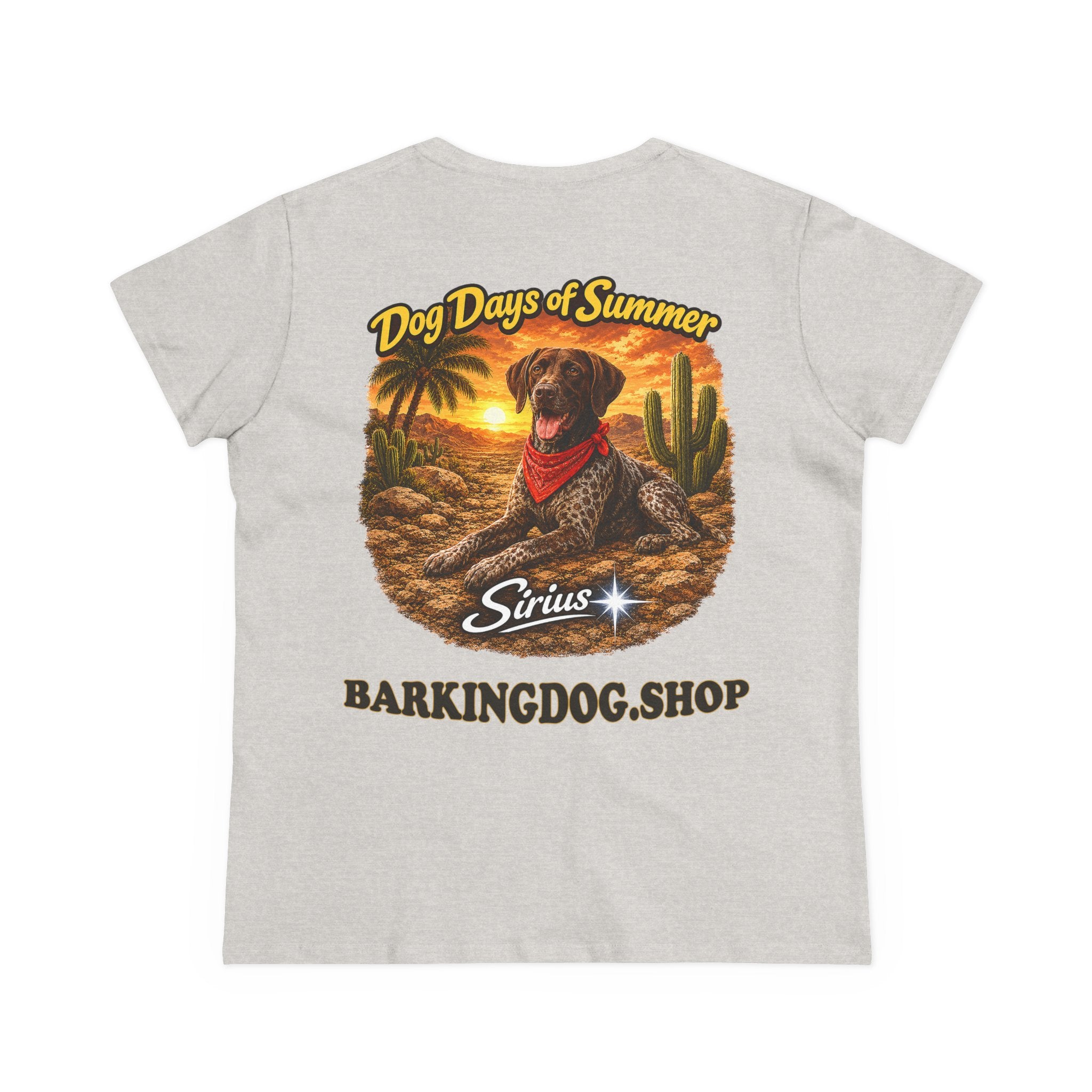 German Shorthair Pointer Dog Cactus T-Shirt Wag On™ Dog Days of Summer