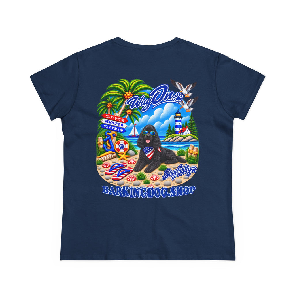 Cocker Spaniel Stay Salty T Shirt Beach Collection Salty Pup Beach Life Graphic Tee Wag On BarkingDog Shop