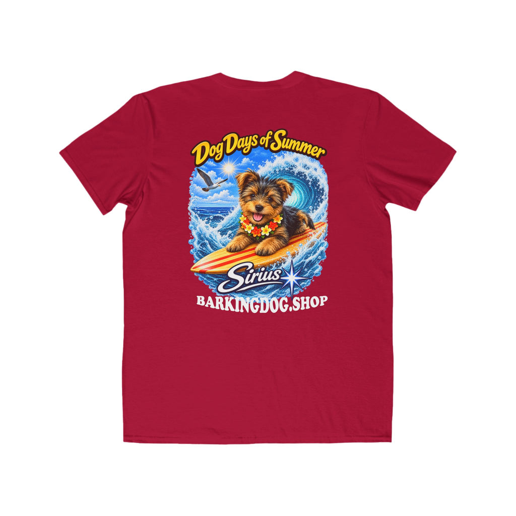 Yorkshire Terrier Surfboard T Shirt Dog Days Of Summer Beach Dog Lover Graphic Tee Wag On BarkingDog Shop