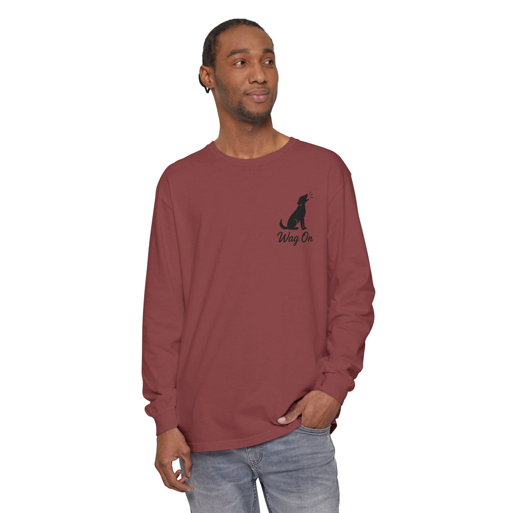 Freedom 250 Grand Prix Long Sleeve T-Shirt — "Wag On" Dog Rally Race Tee