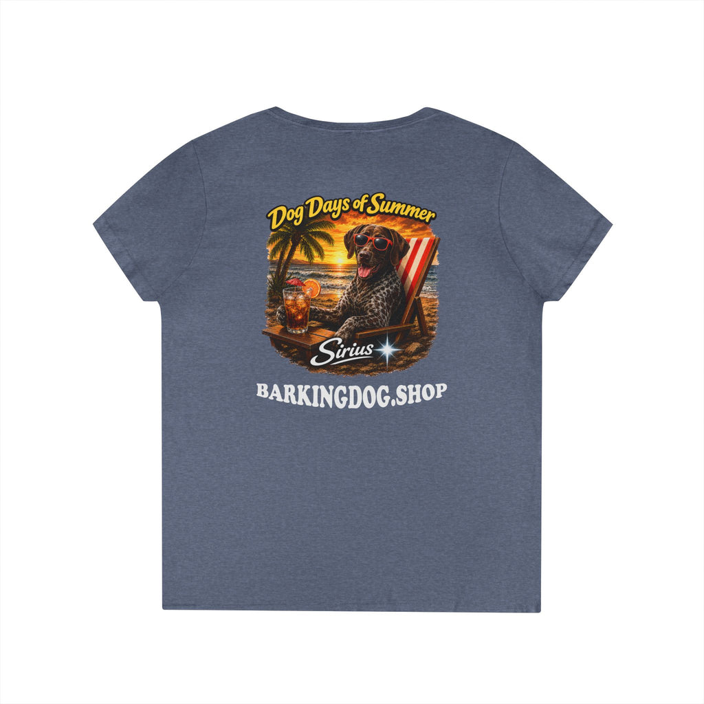 German Shorthair Pointer Beach Chair T-Shirt Wag On™ Dog Days of Summer