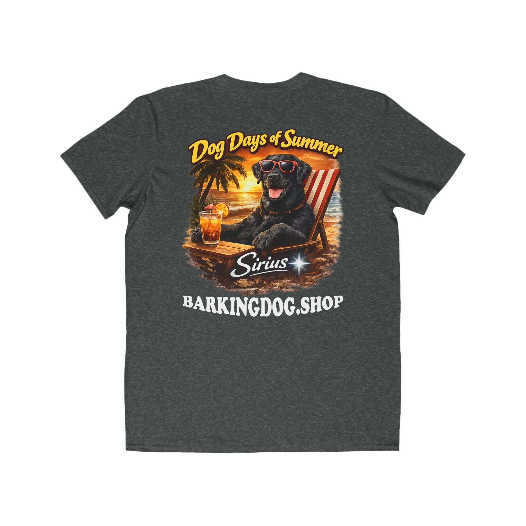 Black Labrador Beach Chair T-Shirt Wag On™ Dog Days of Summer