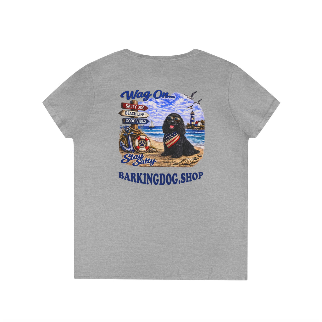 Cocker Spaniel Dog Beach T Shirt Wag On™ Stay Salty