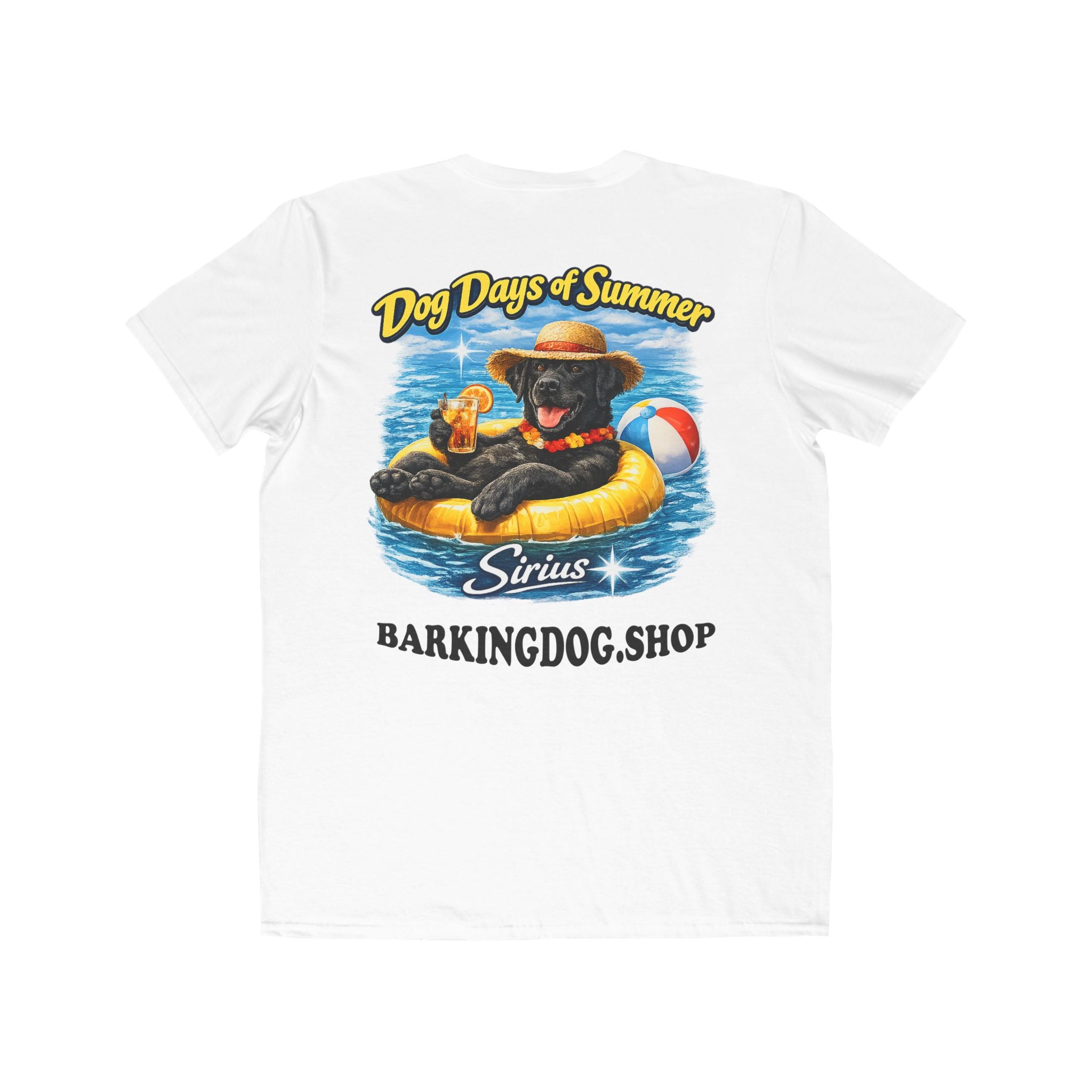 Black Labrador Inner Tube T-Shirt Wag On™ Dog Days of Summer