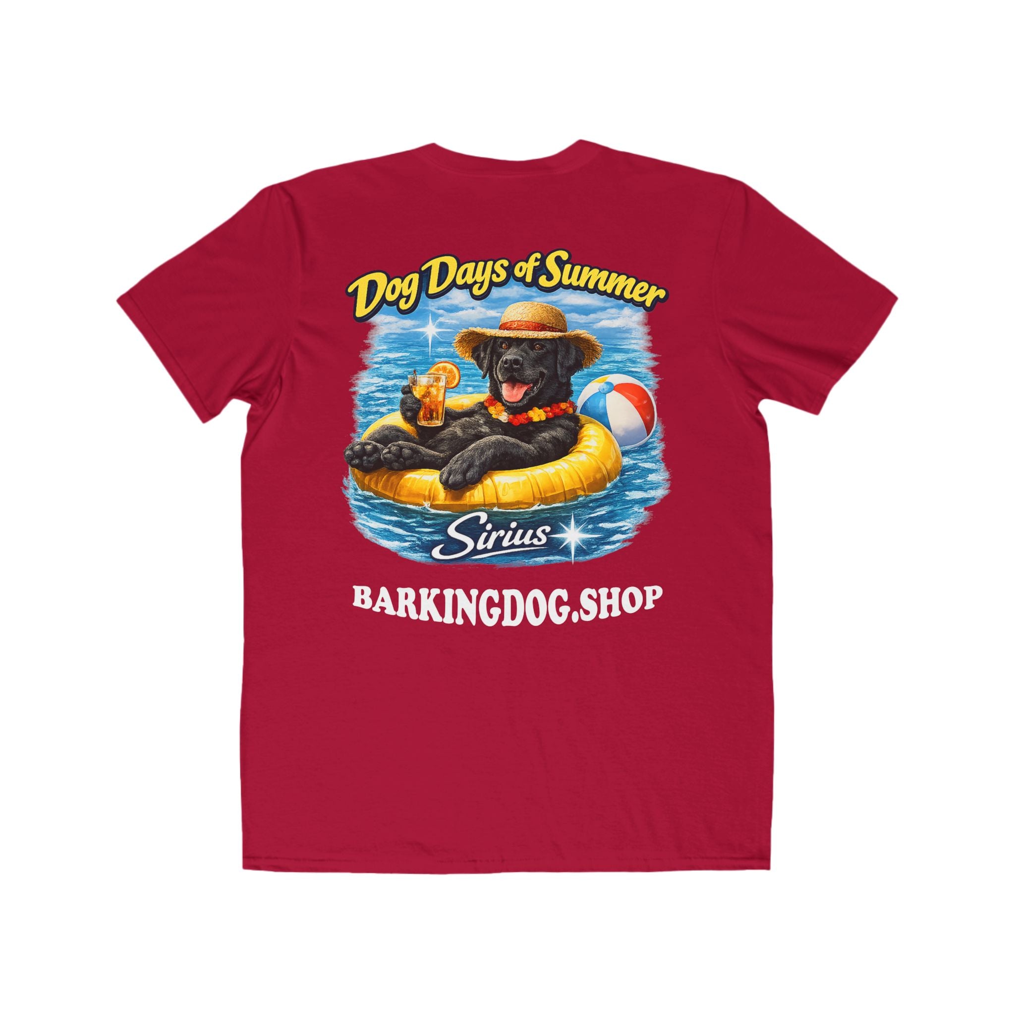 Black Labrador Inner Tube T-Shirt Wag On™ Dog Days of Summer