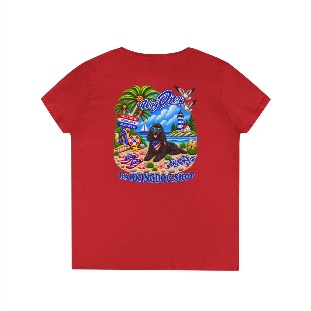 Cocker Spaniel Stay Salty T Shirt Beach Collection Salty Pup Beach Life Graphic Tee Wag On BarkingDog Shop