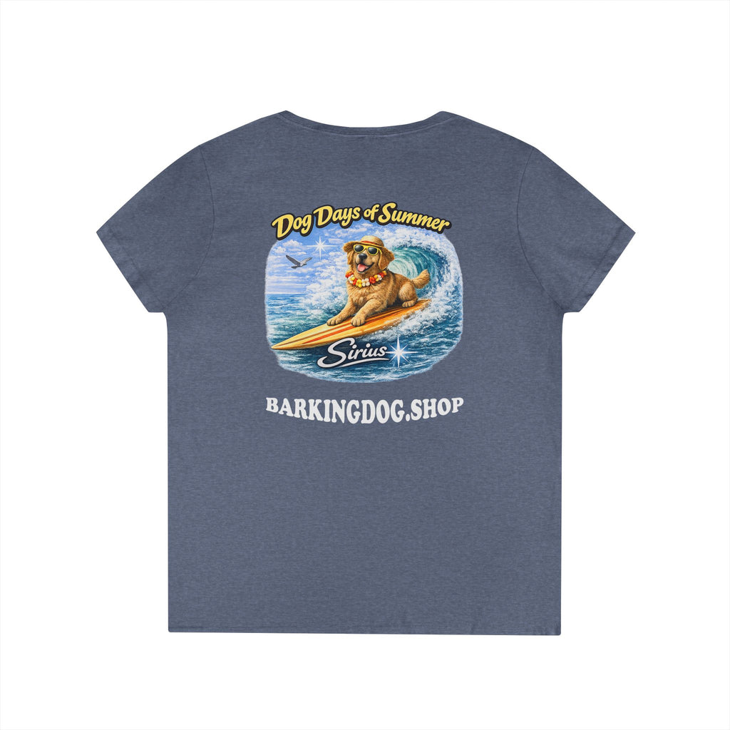 Golden Retriever Dog Surfboard T-Shirt Wag On™ Dog Days of Summer