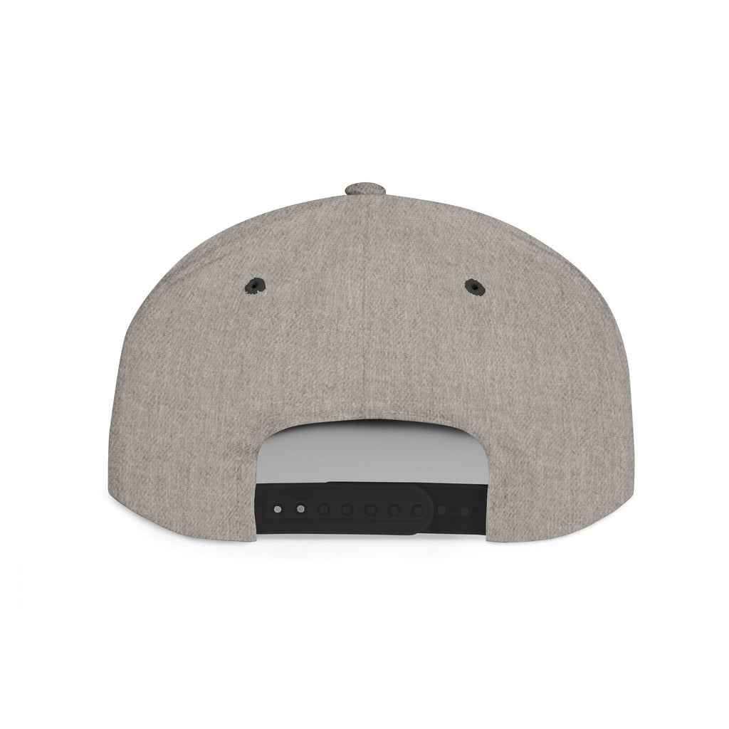 Wag On Snapback Hat — Embroidered Howling Dog Flat Bill Cap