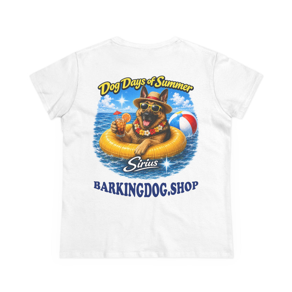 German Shepherd Dog Inner Tube T-Shirt Wag On™ Dog Days of Summer