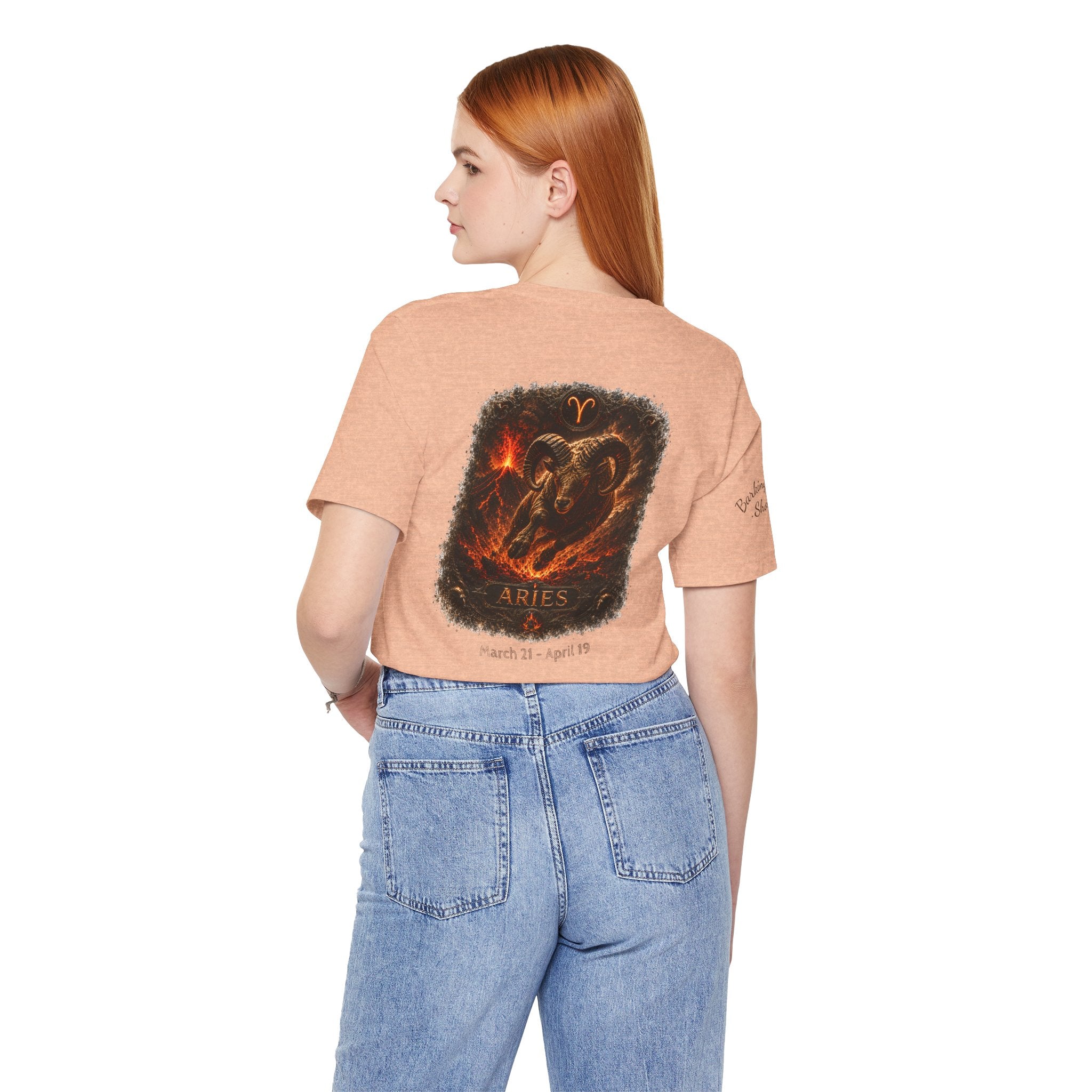Aries Fire Ram Zodiac T‑Shirt — Bold Astrological Graphic Tee