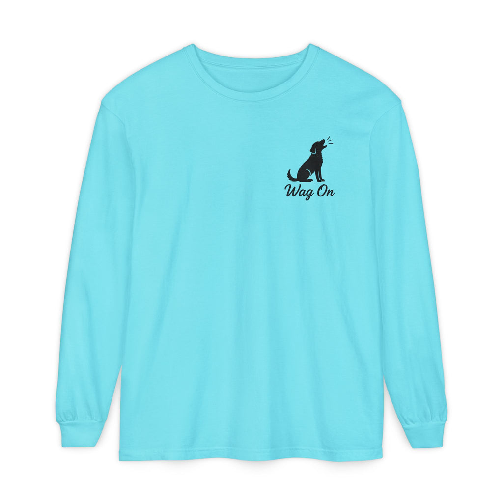 Freedom 250 Grand Prix Long Sleeve T-Shirt — "Wag On" Dog Rally Race Tee
