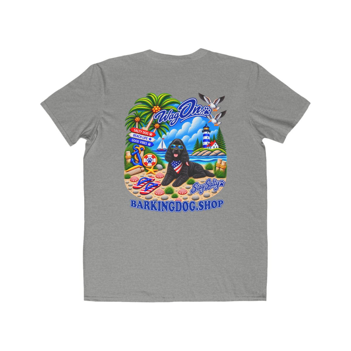 Cocker Spaniel Stay Salty T Shirt Beach Collection Salty Pup Beach Life Graphic Tee Wag On BarkingDog Shop
