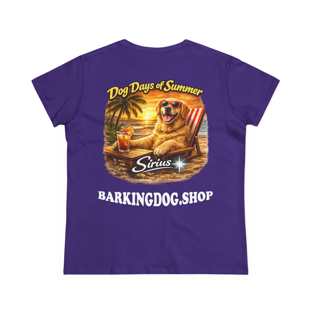 Golden Retriever Dog Beach Chair T-Shirt Wag On™ Dog Days of Summer