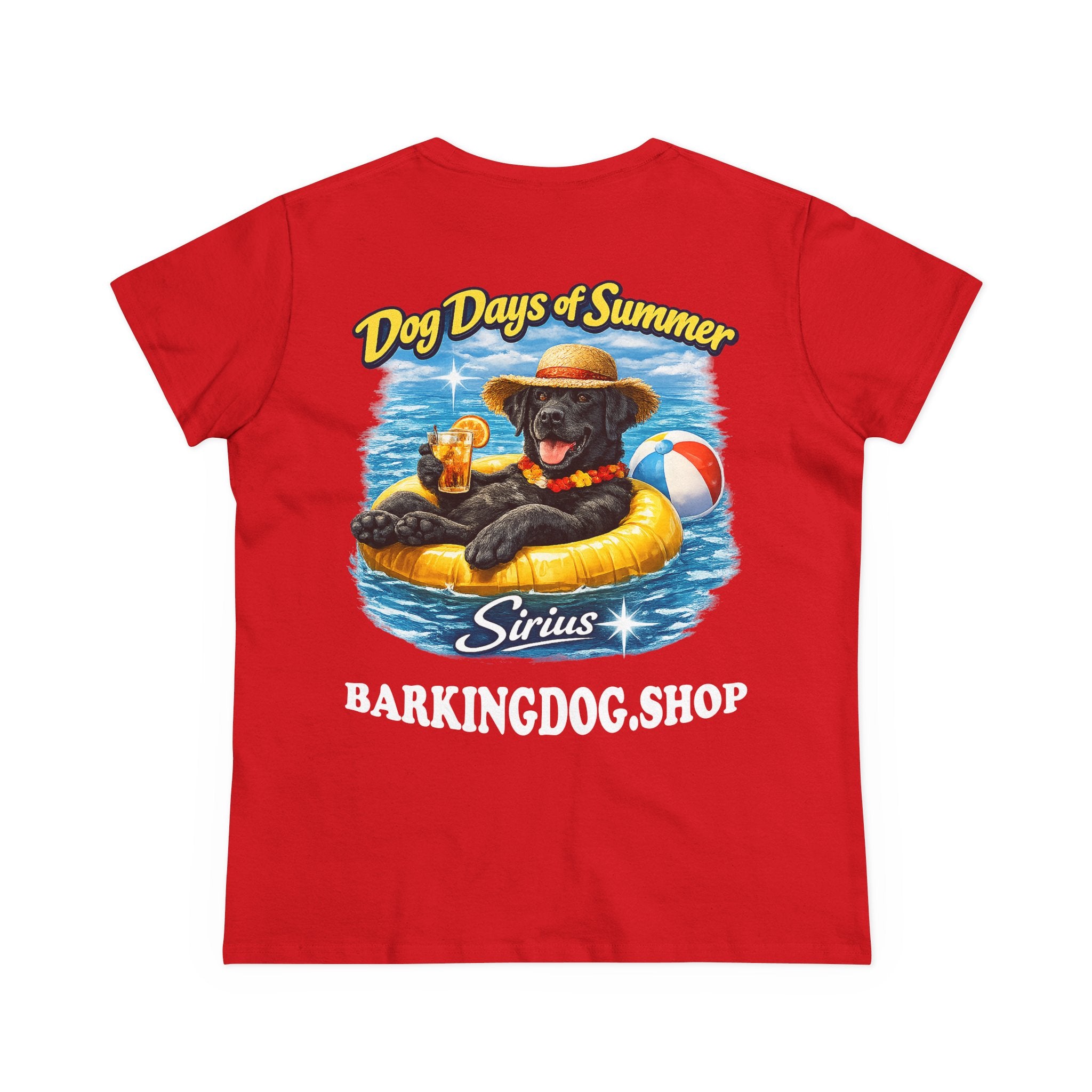 Black Labrador Dog Inner Tube T-Shirt Wag On™ Dog Days of Summer