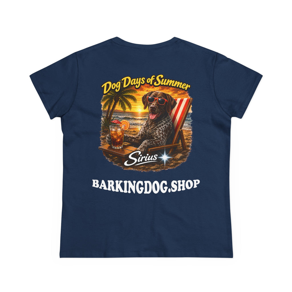 German Shorthair Pointer Dog Beach Chair T-Shirt Wag On™ Dog Days of Summer
