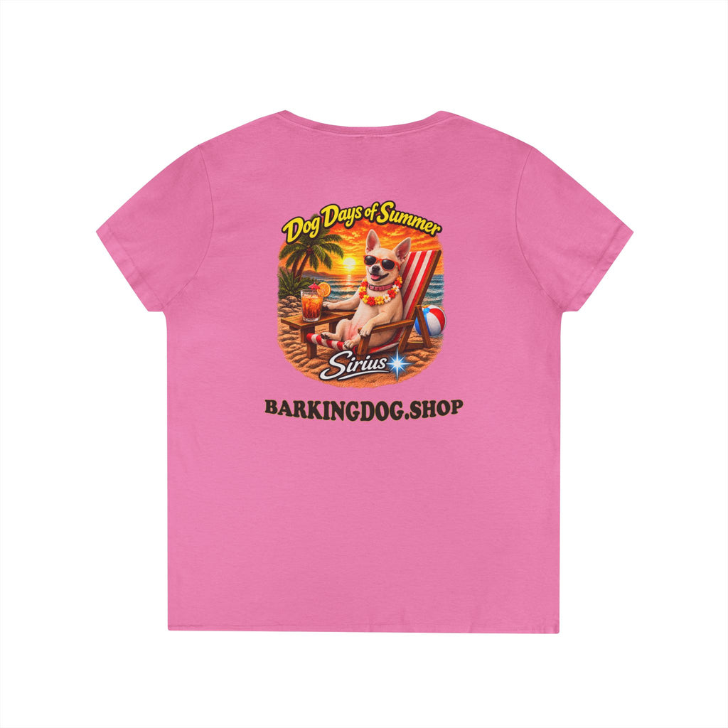 Chihuahua Beach Chair T Shirt Dog Days Of Summer Beach Dog Lover Graphic Tee Wag On BarkingDog Shop