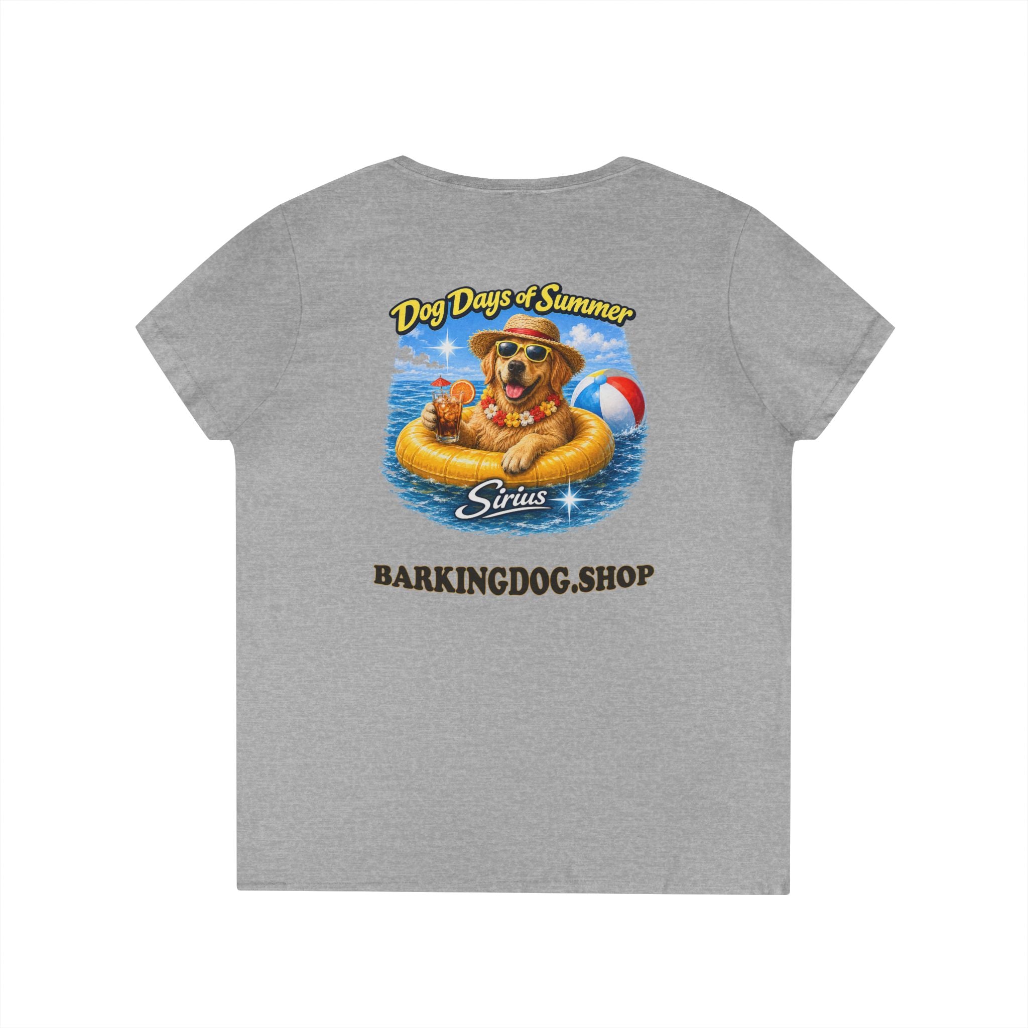 Golden Retriever Dog Inner Tube T-Shirt Wag On™ Dog Days of Summer