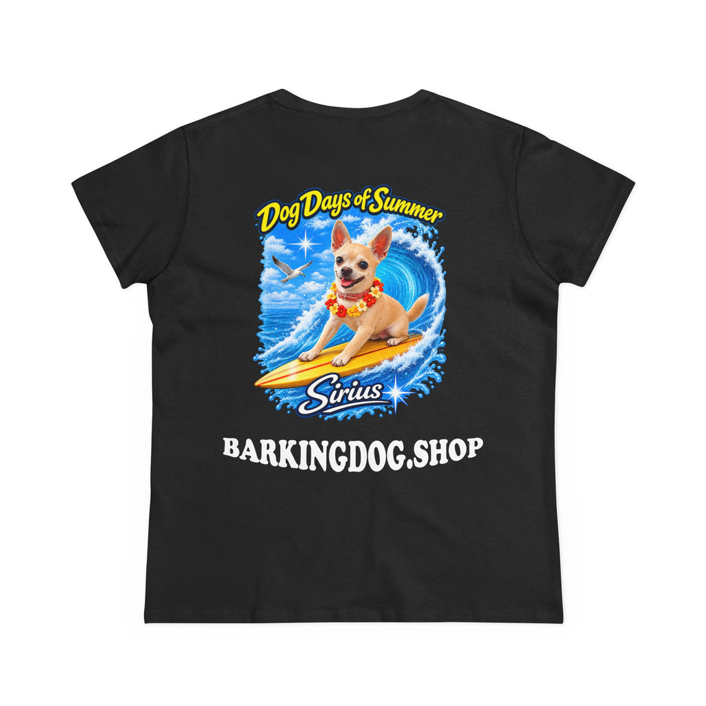 Chihuahua Surfboard T Shirt Dog Days Of Summer Beach Dog Lover Graphic Tee Wag On BarkingDog Shop