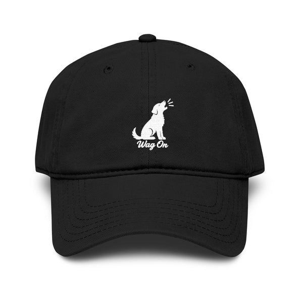 Wag On Embroidered Dog Baseball Cap — Casual Pet Lover Hat