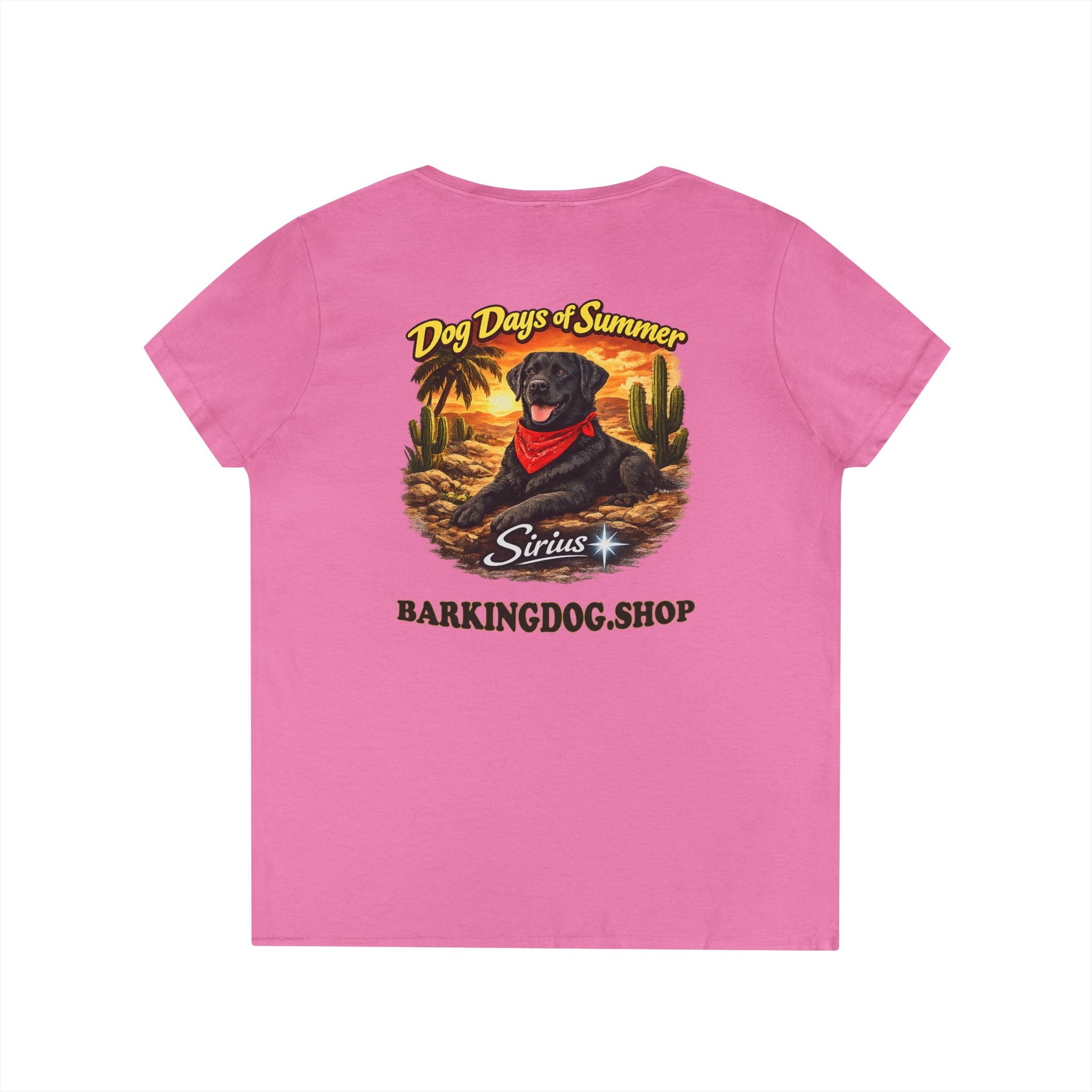 Black Labrador Dog Cactus T-Shirt Wag On™ Dog Days of Summer