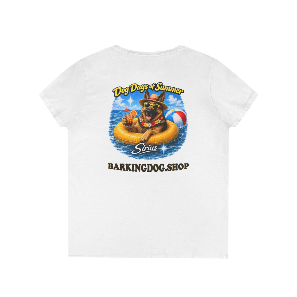 German Shepherd Dog Inner Tube T-Shirt Wag On™ Dog Days of Summer