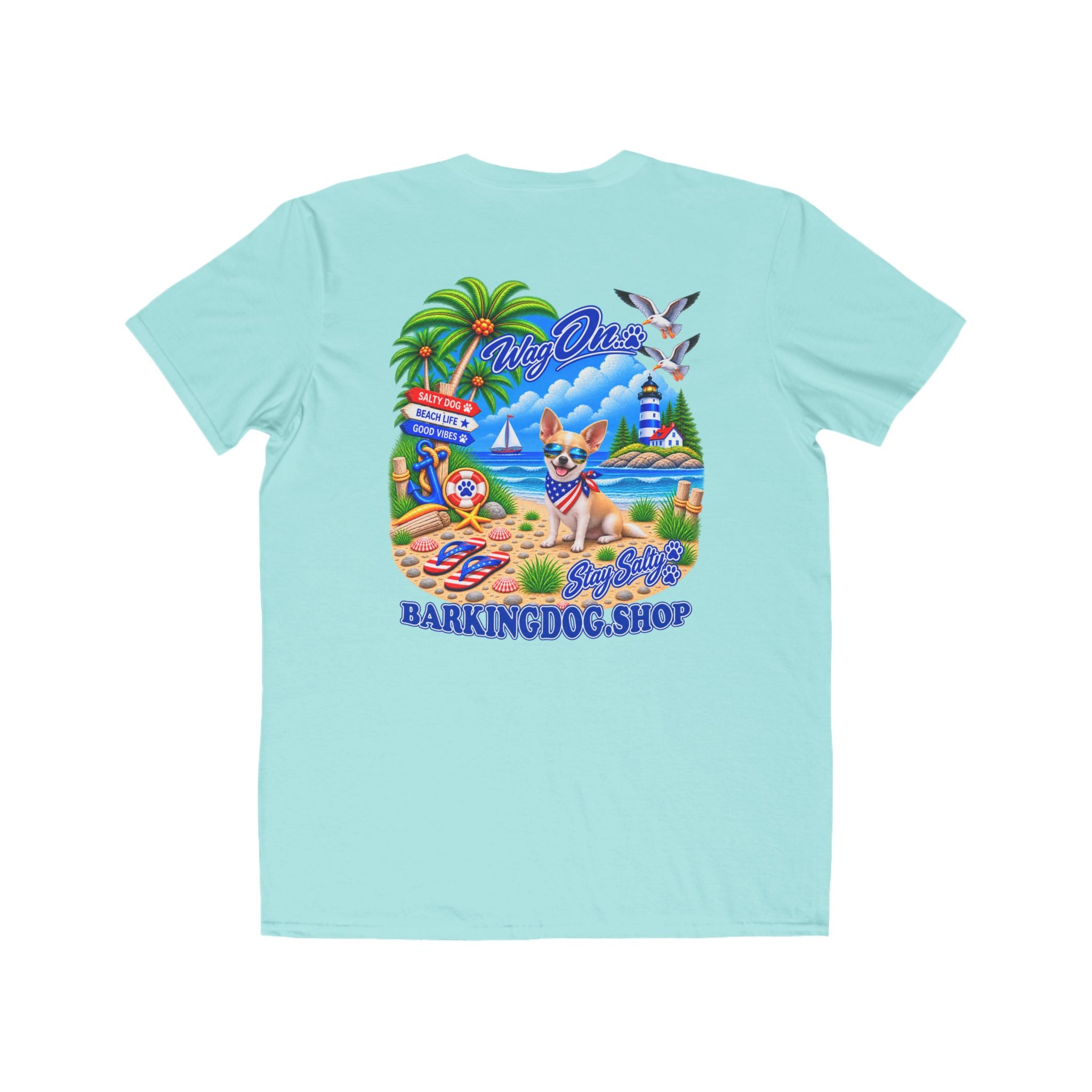 Chihuahua Stay Salty T Shirt Beach Collection Salty Pup Beach Life Graphic Tee Wag On BarkingDog Shop