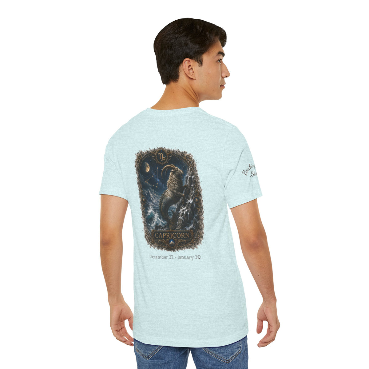 Capricorn Zodiac T-Shirt — Mythic Sea Goat Astrology Tee