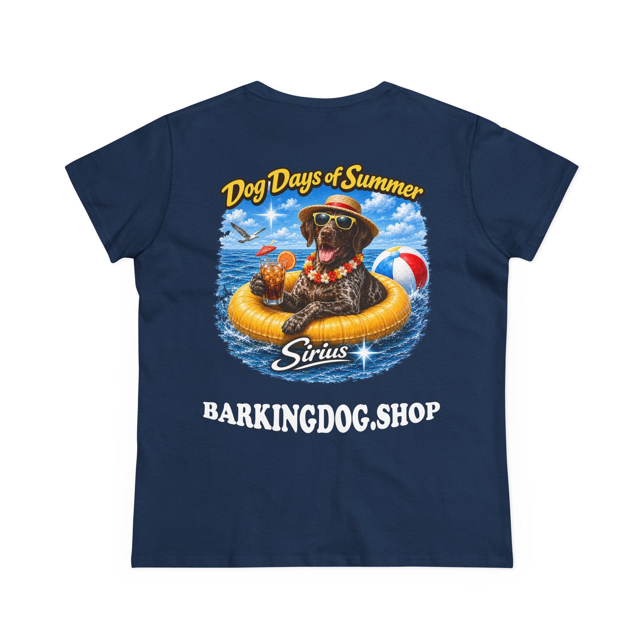 German Shorthair Pointer Dog Inner Tube T-Shirt Wag On™ Dog Days of Summer
