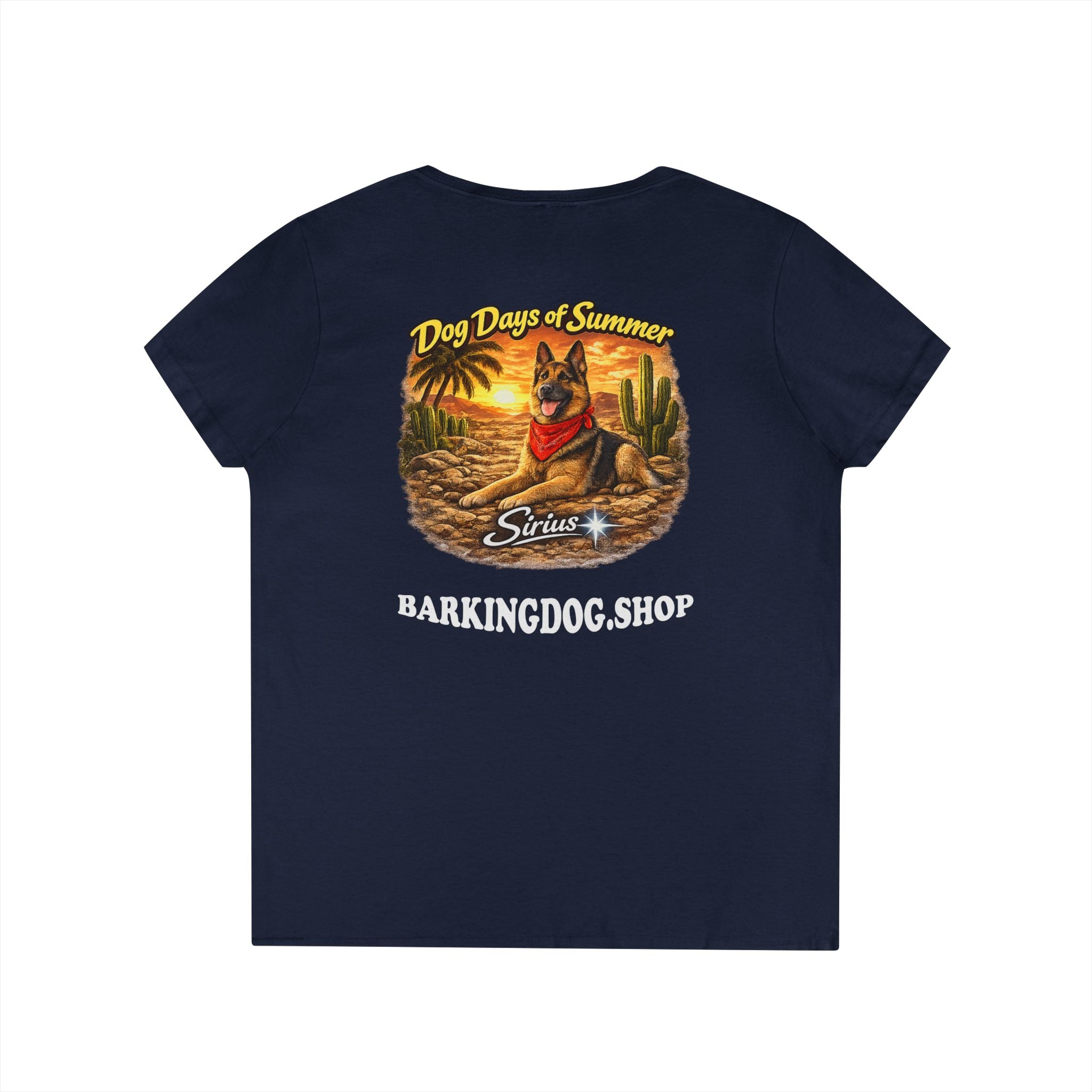 German Shepherd Dog Cactus T-Shirt Wag On™ Dog Days of Summer