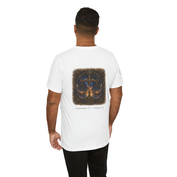 Libra Zodiac T-Shirt — Astrological Scales Graphic Tee