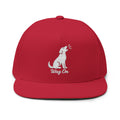 Embroidered Wag On Dog Lovers Flat Bill Cap