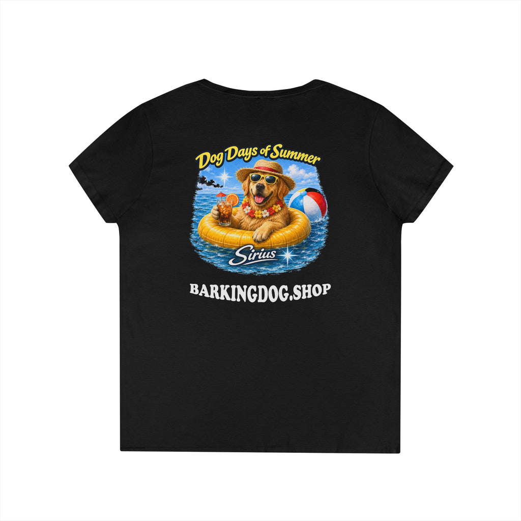 Golden Retriever Dog Inner Tube T-Shirt Wag On™ Dog Days of Summer