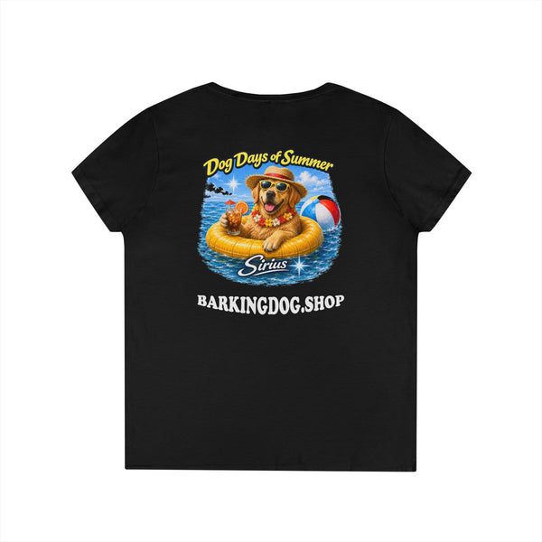 Golden Retriever Dog Inner Tube T-Shirt Wag On™ Dog Days of Summer