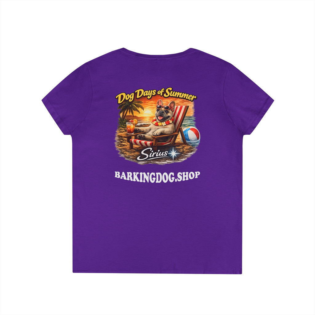 French Bulldog Dog Beach Chair T-Shirt Wag On™ Dog Days of Summer