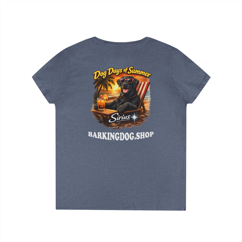 Black Labrador Dog Beach Chair T-Shirt Wag On™ Dog Days of Summer