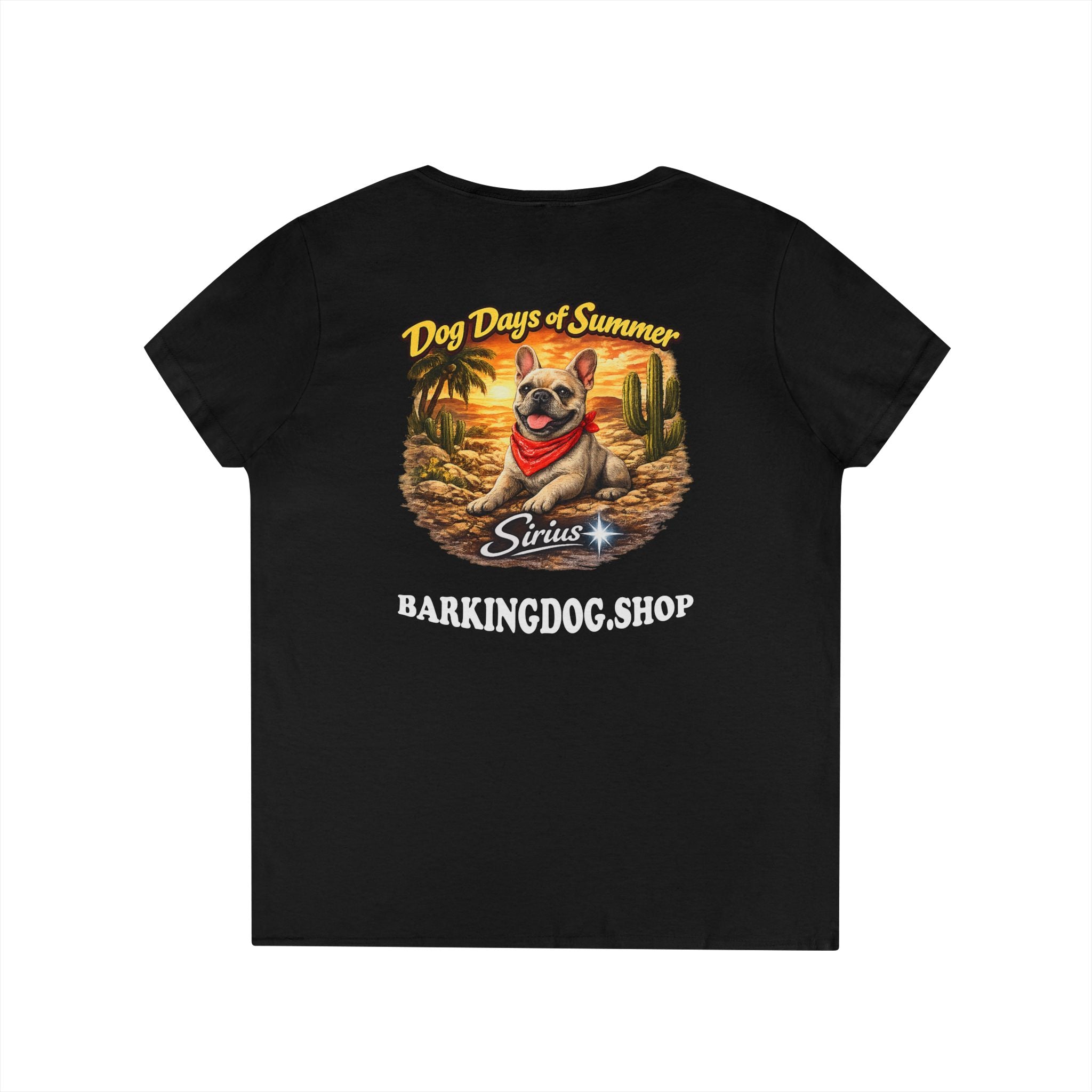 French Bull Dog Cactus T-Shirt Wag On™ Dog Days of Summer