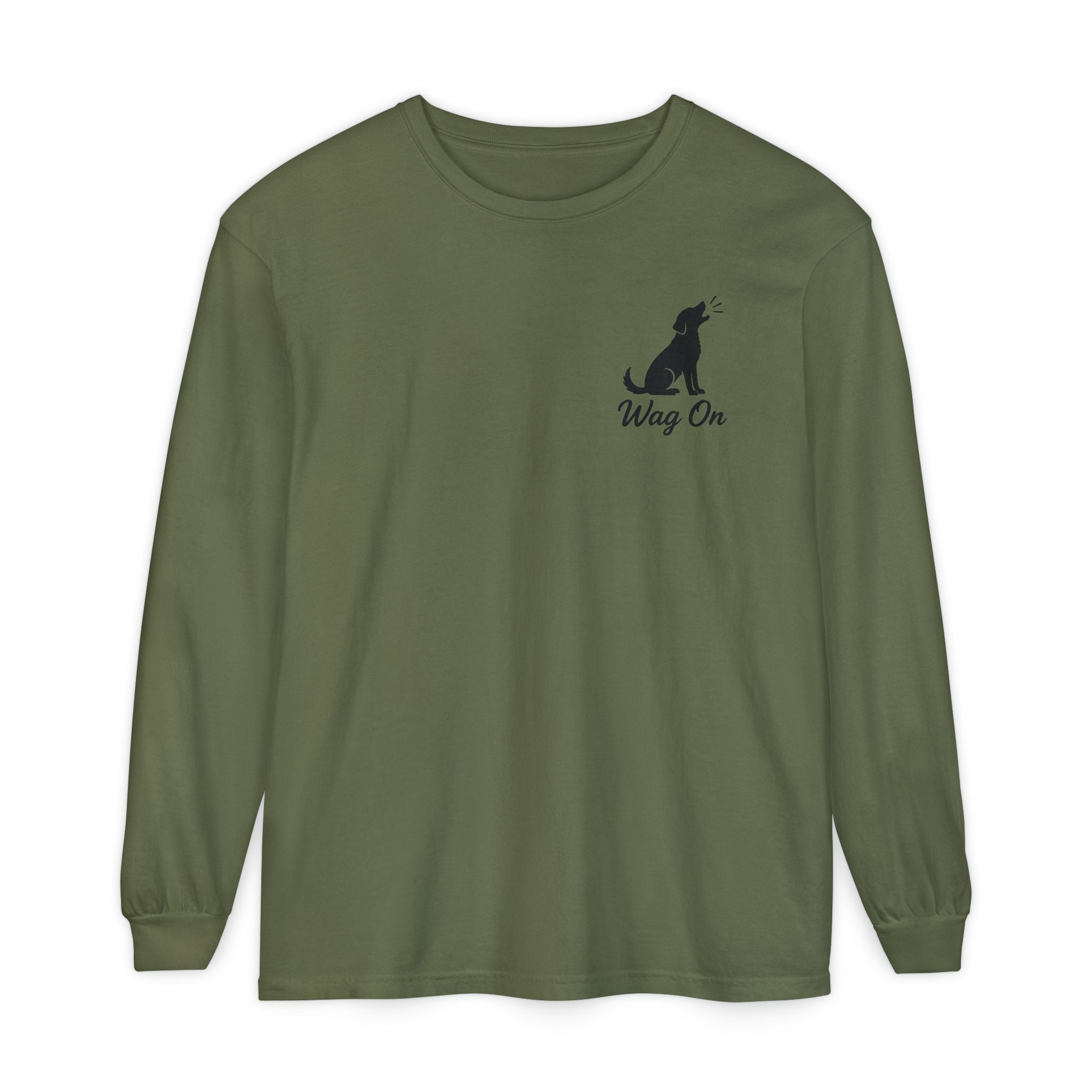 Freedom 250 Grand Prix Long Sleeve T-Shirt — "Wag On" Dog Rally Race Tee